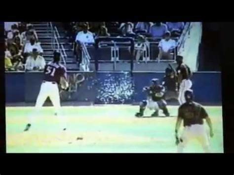 Randy Johnson Hits Bird With 95 mph Pitch - YouTube