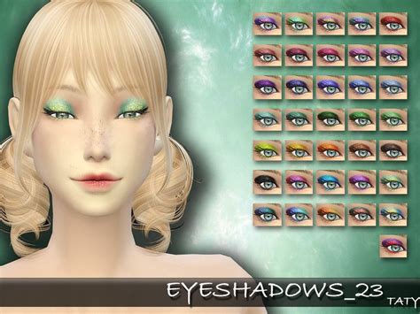 Tatygaggs Ts4 Tatyeyeshadows23 Eyeshadow Sims 4 Sims