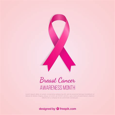 Borstkanker Bewustzijn Roze Lint Gratis Vector