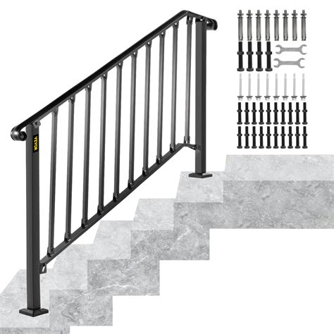 White Handrails For Outdoor Steps3 Step Handrail Fits 1 To 3 Steps