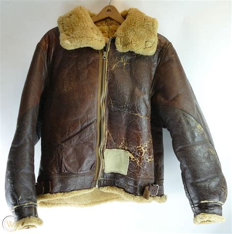 Us Original Ww2 Wwii Original B3 Leather Bomber Jacket Or Flight Jacket