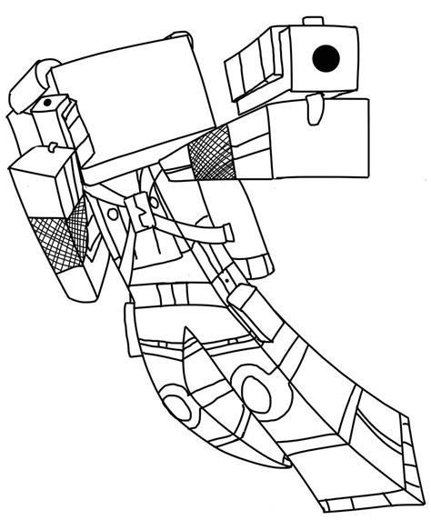 Minecraft coloring pages are a good way for kids to develop their habit of coloring and painting, introduce them new colors, improve the creativity and motor skills. Minecraft coloring pages to download and print for free