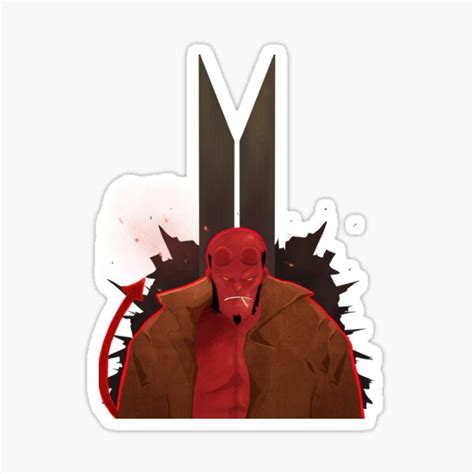 Hellboy Sticker For Sale By Yokodev198 Redbubble