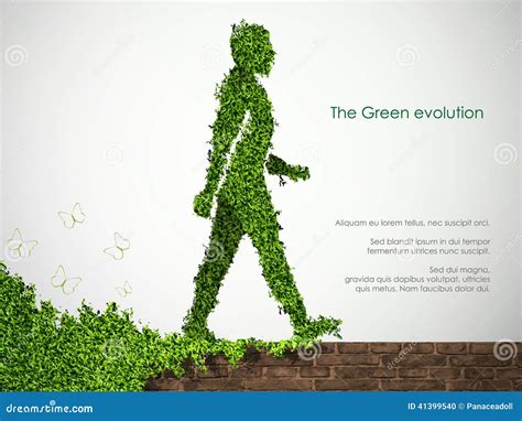 Evolution Of The Concept Of Greening Stock Vector Illustration Of