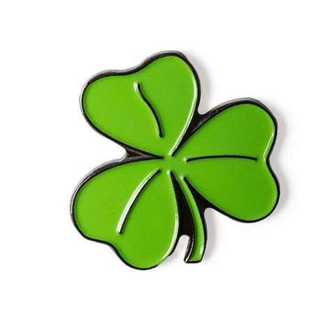 Shamrock Ireland Symbol St Patrick Day Lapel Badge Hat Enamel Pin