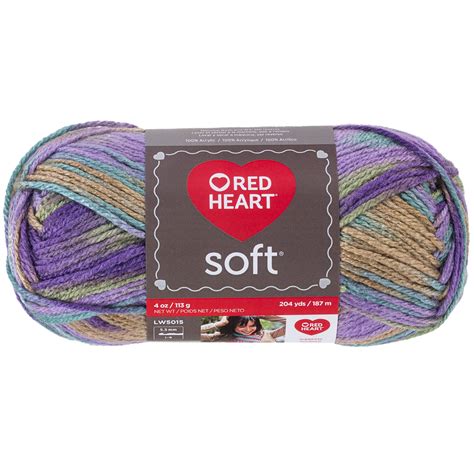 Red Heart Yarn Soft Heather Colors 4 Oz Goods Store Online