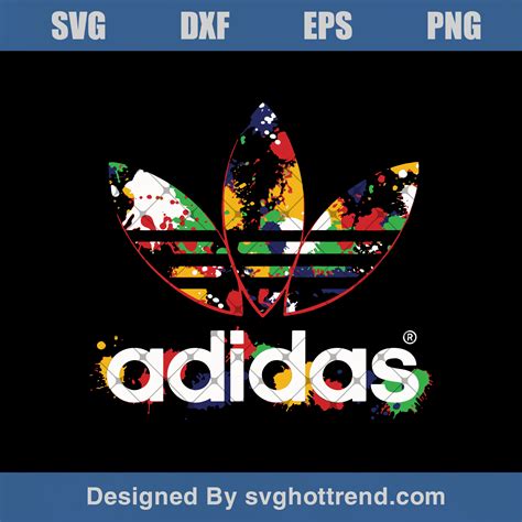 Adidas SVG Colorful Paint Adidas Logo SVG Colorful Paint SVG Logo