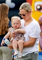 Zara Tindall plays with adorable baby daughter Lena as she is seen ...