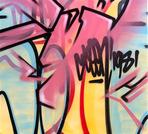 Graffiti Artist Seen Psycho 1981 Aerosol On Canvas Dirtypilot