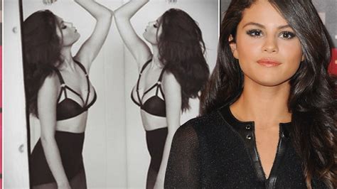 selena gomez strips off in seductive lingerie shot a day after deleting raunchy selfie mirror