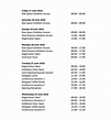 FREE 18+ Sample Event Schedule Templates in MS Word | PDF