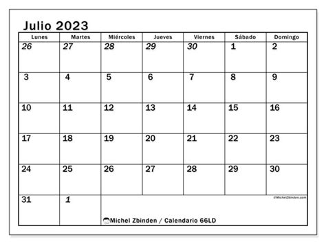 Calendario Julio De 2023 Para Imprimir 49ds Michel Zbinden Pe Imagesee