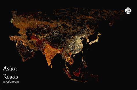 العلم طالع خريطة لكل قارة في العالم توضّح حجم شبكة الطرق التي تضمها
