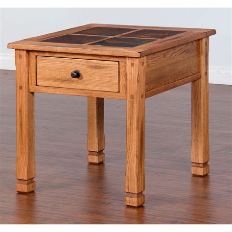 Best comfort furniture by sunny designs sedona. Sunny Designs Sedona 2 Rustic End Table with Slate Top ...
