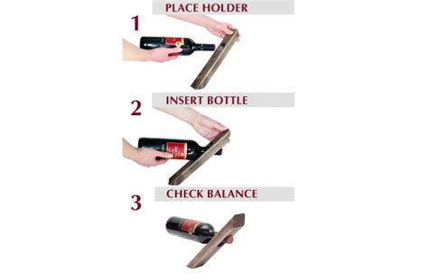 Buy Wood Wine Balancing Holder Gravity Defying Bottle Pine
