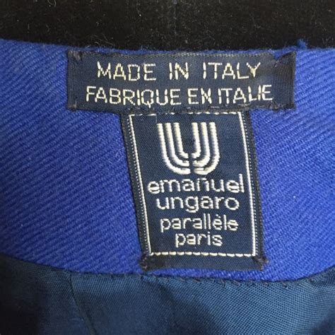 Authentic Emanuel Ungaro Jacket Made In Italy 80s Ver Gem
