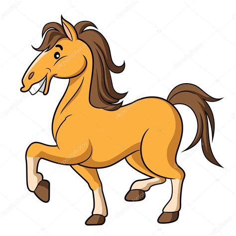 Desenhos Animados De Cavalo Ilustração De Stock Por ©rubynurbaidi 37486903