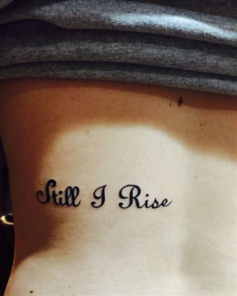Cursive Still I Rise Tattoo Fonts