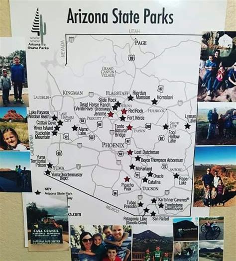 Az State Parks Map Cove City State Parks Az State