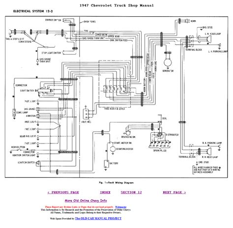 Chevy truck under hood wiring diagram. Need a wiring diagram for a 1947 Chevrolet Fleetline.