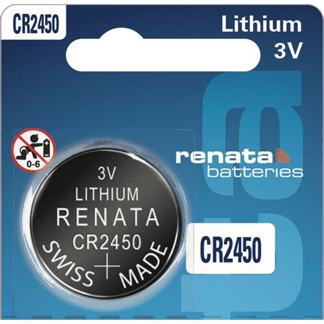 1 Renata Cr2450 3 Volt Lithium Coin Cell Battery