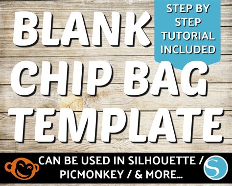 The layouts are completely editable, which indicates that you could alter the graphics, tables, typefaces as well as message to fit your nature as well as your needs. Blank Chip Bag Template Silhouette Chip Bag Template | Etsy