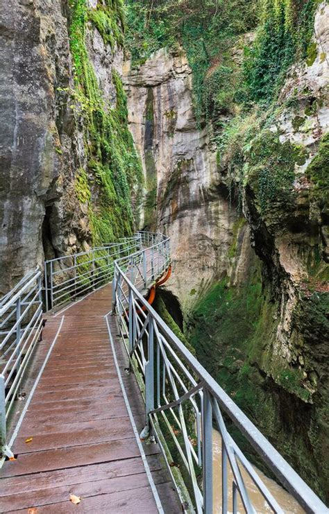 Beautiful Gorges Du Fier River Canyon In France Stock Photo Image Of