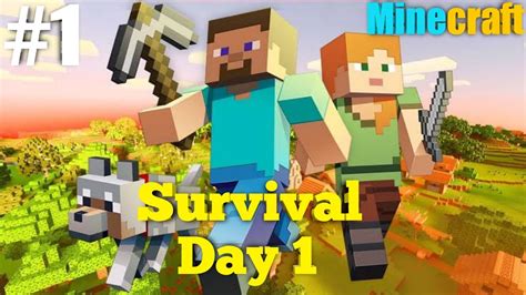 Minecraft Survival Day 1 Minecraft Survival Series Youtube
