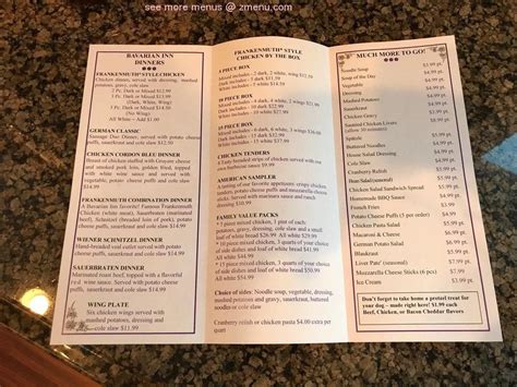 Online Menu Of Bavarian Inn Restaurant Restaurant Frankenmuth