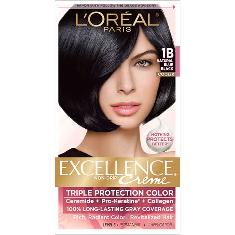 Do you want to go fully colored, ombré or partially colored? L'Oreal Excellence Richesse Hair Color, 1B Natural Blue Black