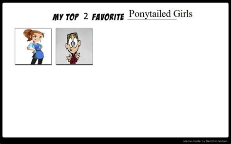 My Top 2 Favorite Ponytailed Girls By Cartoonstarreviews On Deviantart