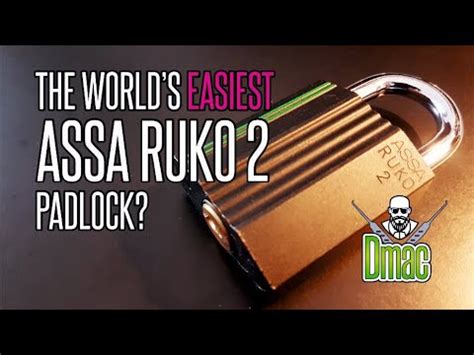 The Worlds Easiest Assa Ruko 2 Padlock Picked And Gutted YouTube