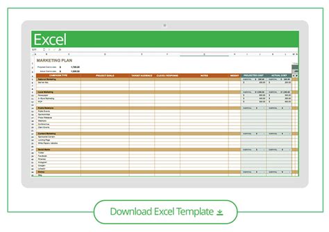 Free Marketing Plan Templates For Excel Smartsheet