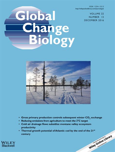 Global Change Biology Vol 22 No 12