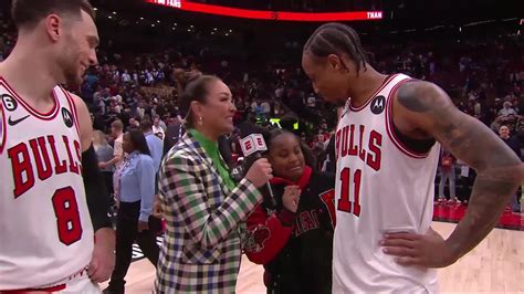 DeMar DeRozan Shares A Moment With His Daughter Postgame Interview
