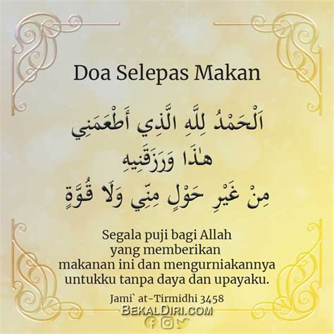 Doa Sebelum Makan Rumi Dakwah Islami