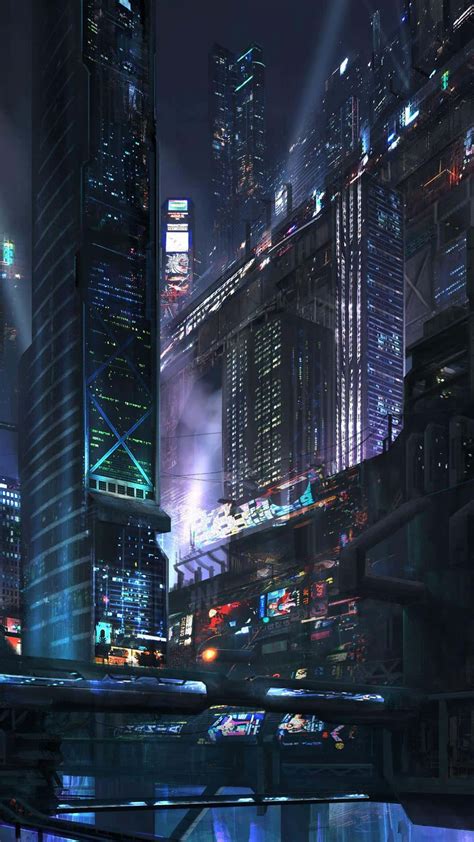 Download Explore The Cyberpunk Night City Wallpaper