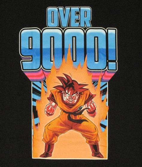 Is a translation mistake that was spoken by vegeta's original english voice actor, brian drummond. Dragon Ball Z Over 9000 T Shirt