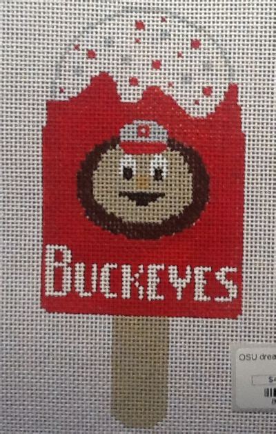Needlepoint Ohio State Buckeyes Brutus Pop Cross Stitch Patterns