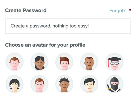 Sign Up Choose An Avatar By Richard Wiggins On Dribbble