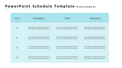 Customized Powerpoint Schedule Template Presentation