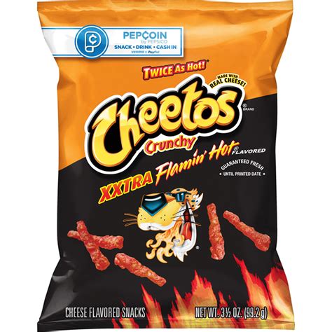 Cheetos Crunchy Xxtra Flamin Hot Cheese Flavored Snacks 35 Oz