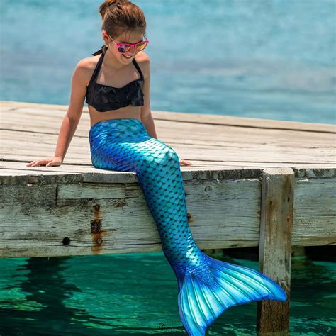 Fin Fun Wear Resistant Mermaid Tail For Swimming Monofin Included