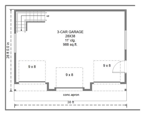Free Editable Garage Floor Plans Edrawmax Online 2022