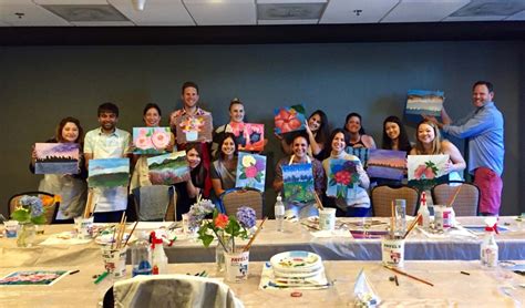 Team Building Painting Class Susan Sternau Studios