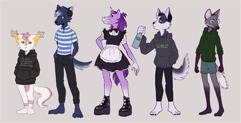 Some Fursona Designs I Did For Some Discord And Irl Friends D Rfurry