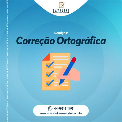 Correção Ortográfica Cavalini Assessoria