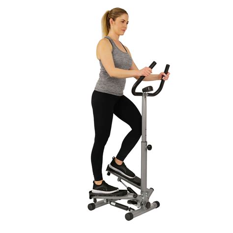 Sunny Health And Fitness Twist Stair Stepper Machine With Handlebar For