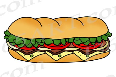 Sub Sandwich Clipart Graphics Commercial Download Clipart 4 School