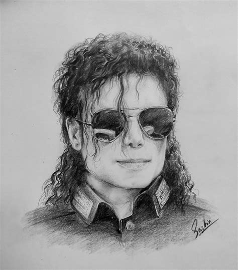 Pencil Drawing Of Michael Jackson